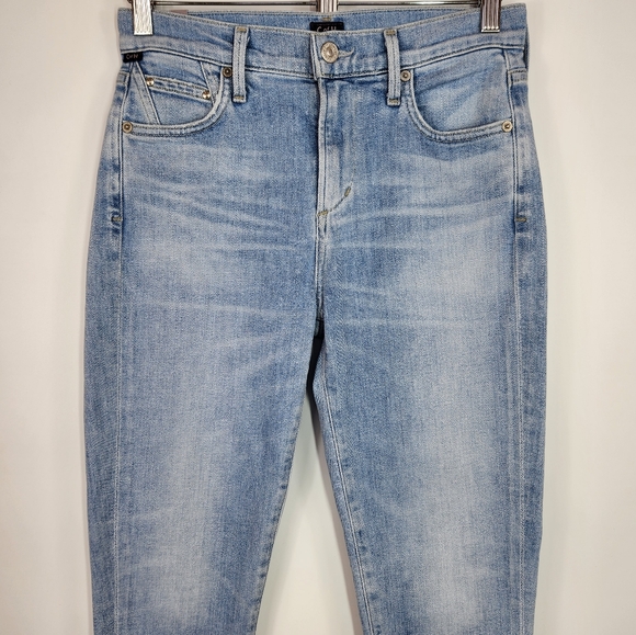 Citizens of Humanity Rocket Crop High Rise Skinny Jean Sculpt Oracle Light Wash - Picture 3 of 10